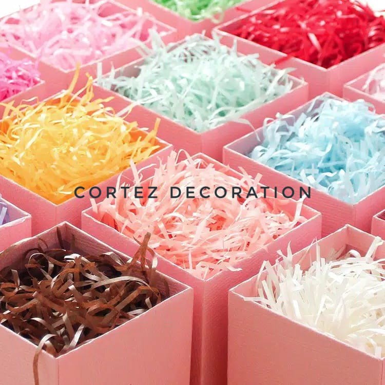

[Part 1] Shredded paper 30 gr kertas potong alas kado Gift Box Filler kertas cacah isian parcel hampers