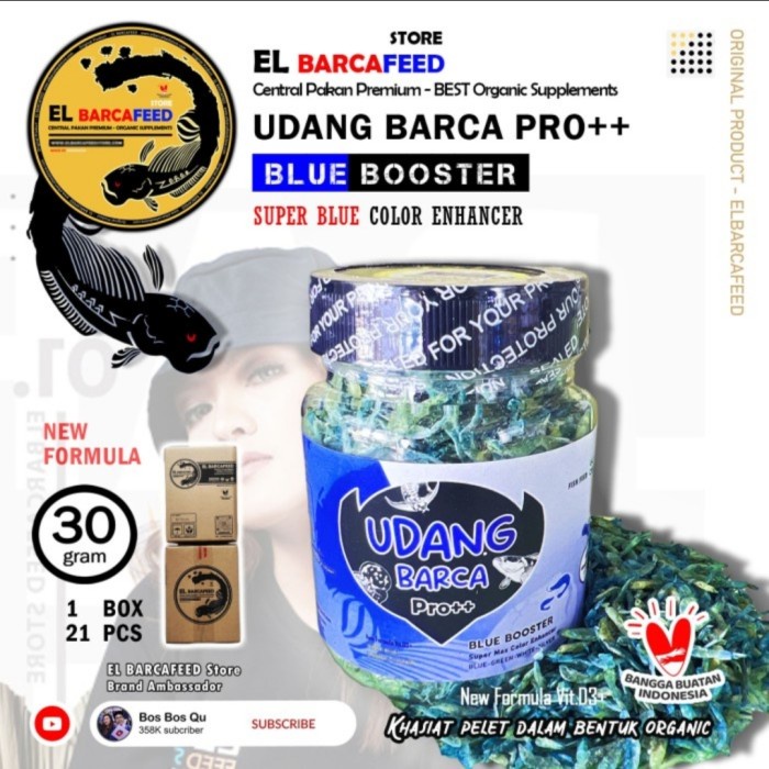 [30 Gram] Udang Kering Pro++ Blue Silver Booster For Baby Fish 5-20 CM