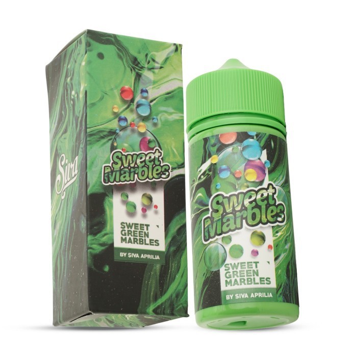 Liquid Sweet Marbles Green 100ML by Siva Aprillia x Vape Packers