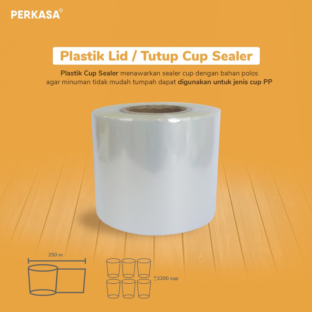 Plastik Lid Cup Sealer / Tutup Gelas Plastik / Cup Sealer Polos