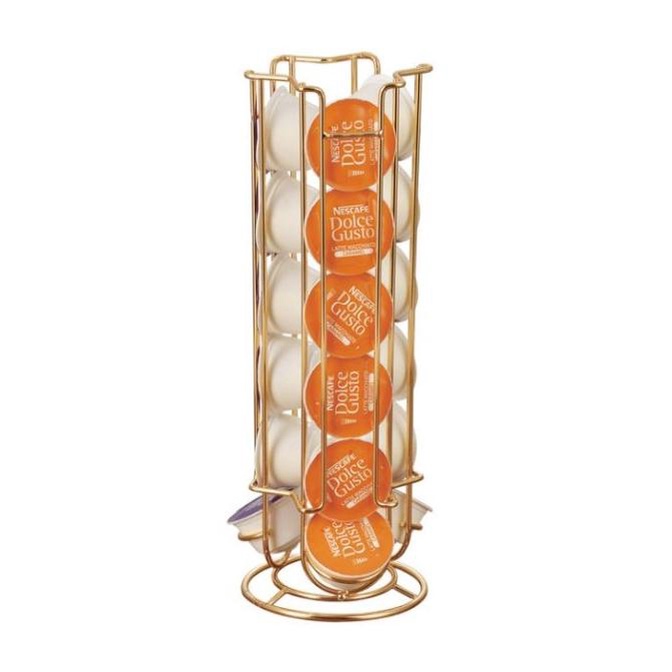 Dolce Gusto Capsule holder 18 gold / dolce gusto kapsul rak
