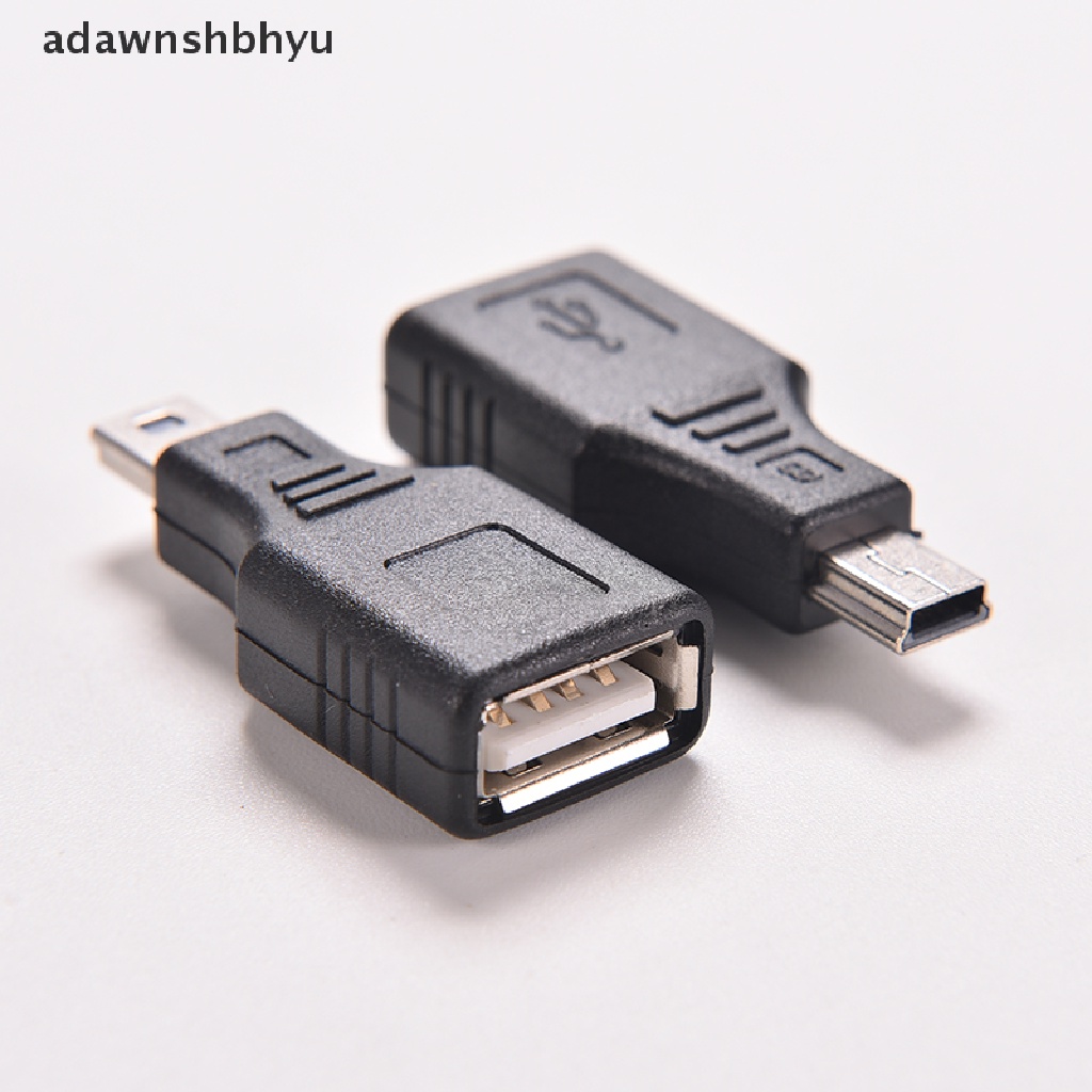 Adawnshbhyu Network USB 2.0 A Female to Mini USB B 5pin Male Cord Kabel Hub Adapter