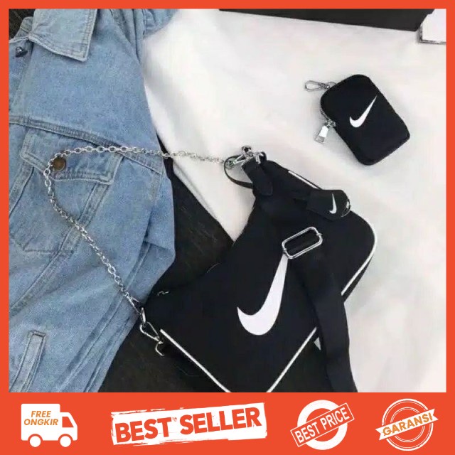 [BAYAR DITEMPAT] Nike Unicex pouch Tas Batam | Tas Olahraga | Tas Nike | Tas Selempang | Tas Wanita 