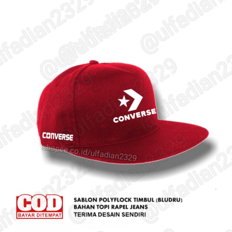 Topi Converse Snapback - Snapback/Surfer/Skate/Hiphop Hat Converse