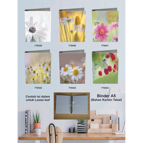 

Binder A5 / Binder Note A5 / Bunga / Set 2927