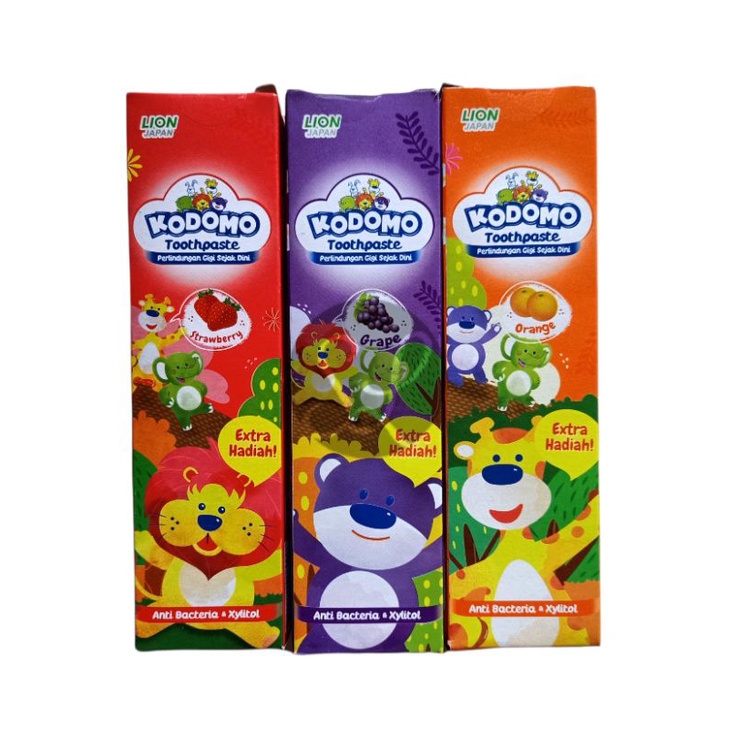 Pasta Gigi Anak Kodomo Kids Strawberry/Orange 45gr Pasta Gigi Kodomo Toothpaste