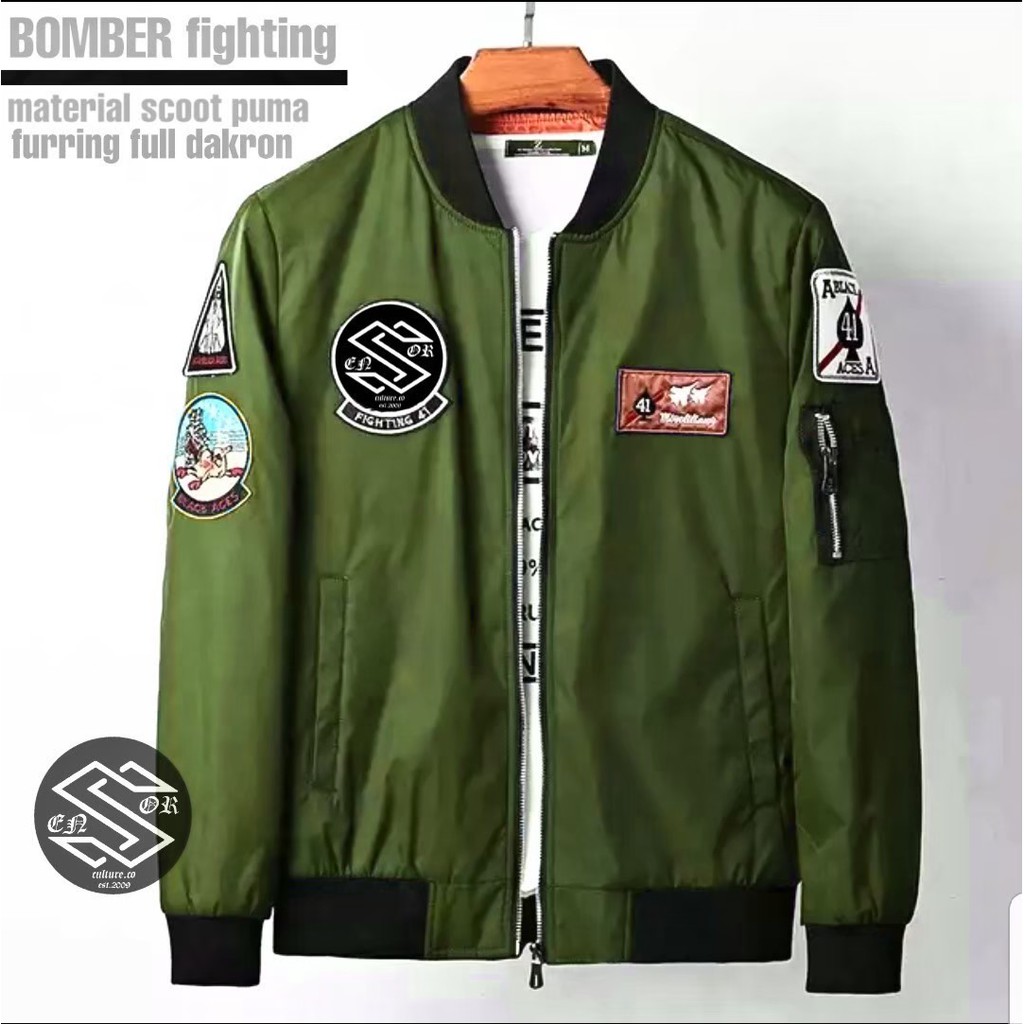 TERMURAH ! Jaket Bomber LOGO BULAT SENSOR Jaket Bomber Pria - Jaket Bomber Pilot - Jaket Motor