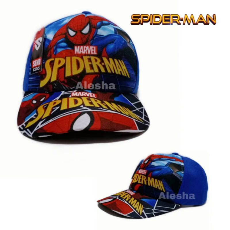 REALPICT Topi TerMuraH anak printing c.amrica/spiderman buat anak umur 2-10tahun