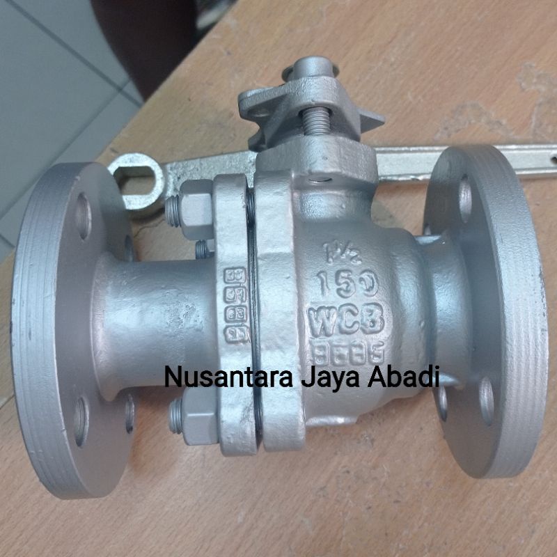 BalL Valve Ansi 150 LB WCB Besi Flange 1 1/2 " inchi DN 40