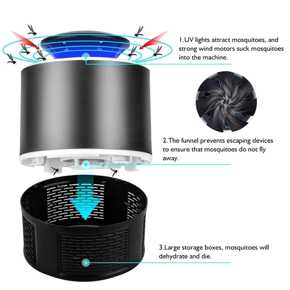 Alat Perangkap Nyamuk Sinar Lampu LED