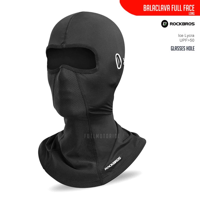 Promo Balaclava Helm Full Face Long Glasses Hole Rockbros kyt ink shoei arai Murah