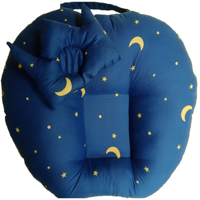 sofa baby motif navy bulan bintang