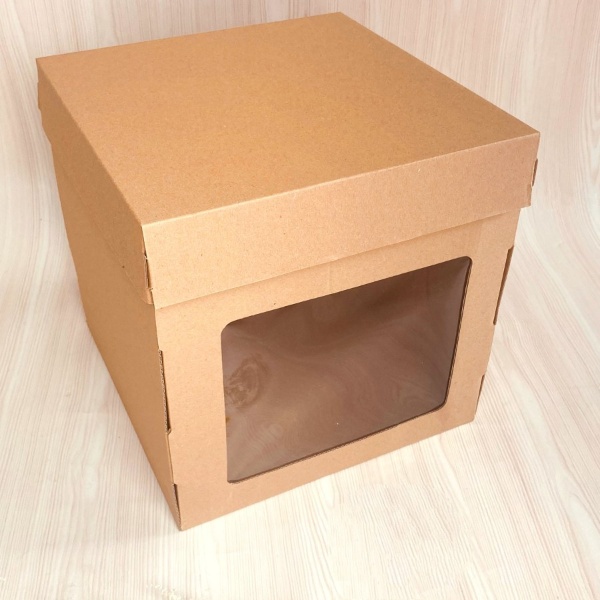 

Box cake tinggi 25x25x25 corrugated mika tinggi dus kue tinggi box