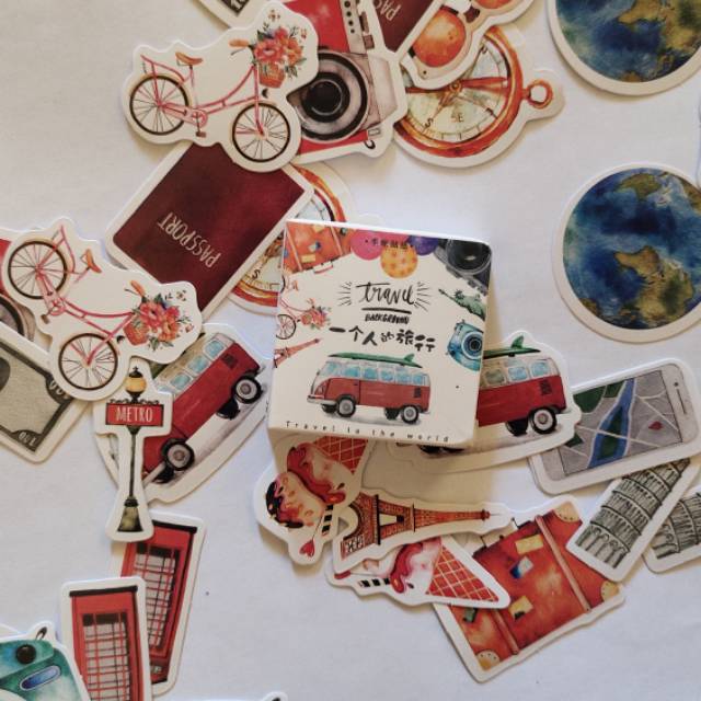 

Stiker lucu 45pcs untuk hiasan scrapbook notebook dll