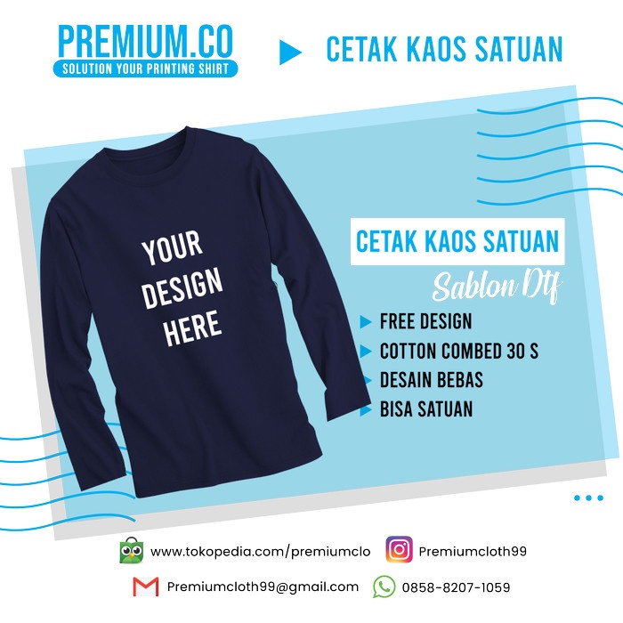 Wanita-Polo-Kaos- Tambahan Untuk Kaos Lengan Panjang / Sablon Kaos / Custom Kaos Satuan -Kaos-Polo-