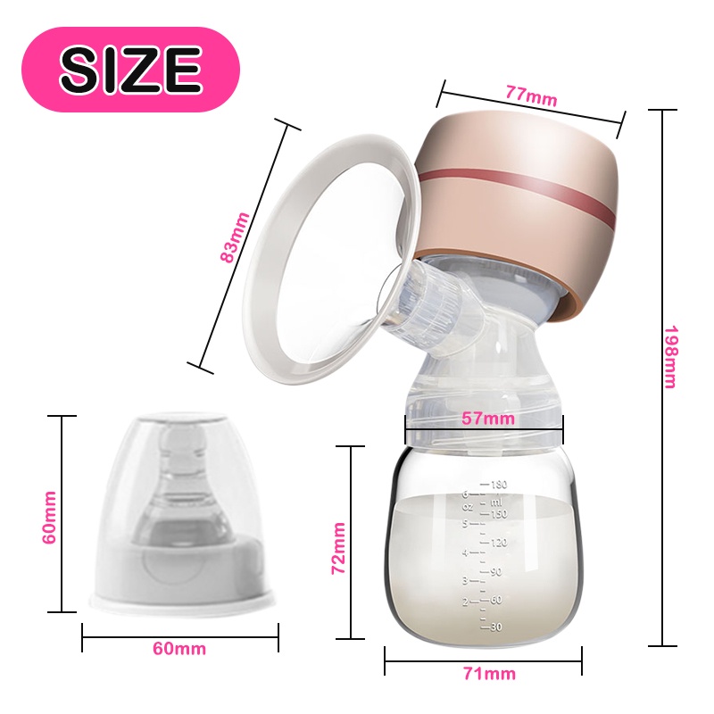 Electric Breast Pump Handsfree &amp; Single  / Breast Pump Elektrik Rechargeable / Portable Pompa ASI Elektrik BPA Free 9 Speeds Low Noise Painless Breast Pump &amp; Accessories