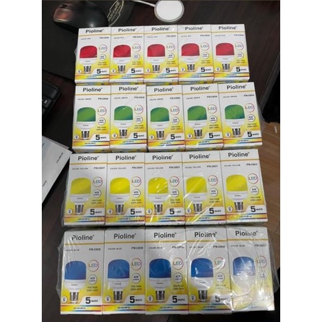 Bohlam LED Capsule BERWARNA Lampu LED Bulb Kapsul WARNA-NI Pioline 5W