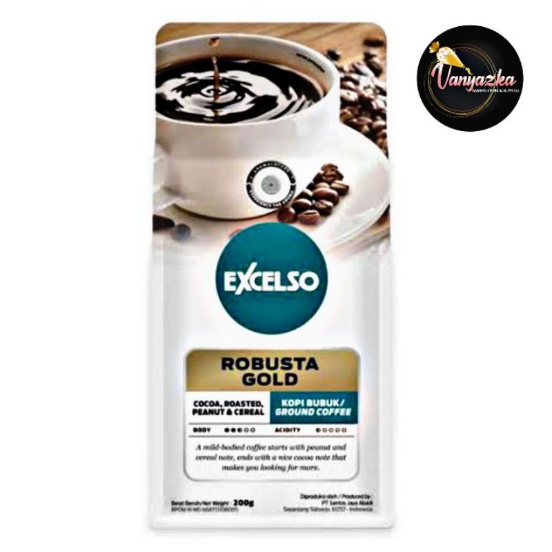 

Biji Kopi/Coffee Beans Robusta Gold Excelso 200gr