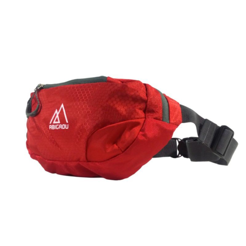 Waistbag Kasual Outdoor / Tas Selempang Kasual Pria Light Red | ABIGADU