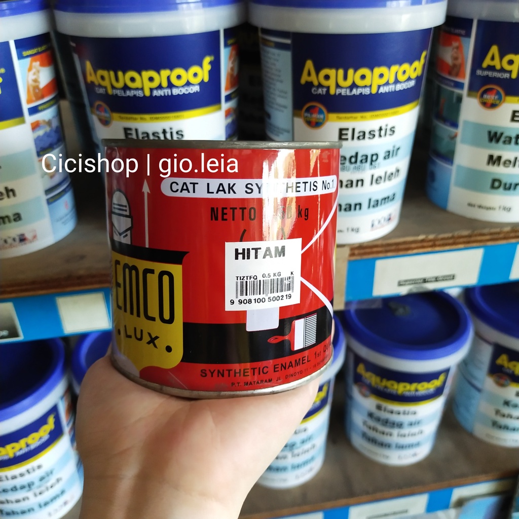 Cat Kayu & Besi Emco Lux 0,5 kg Hitam