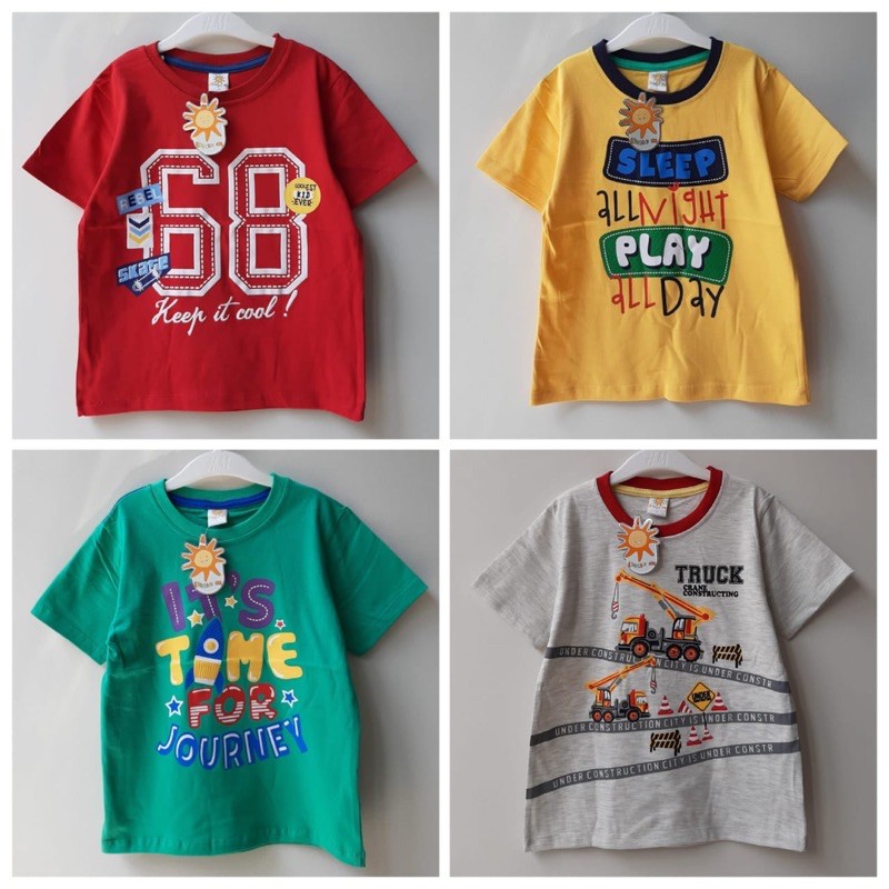 restock !!! little M boys tshirt 1-5 th