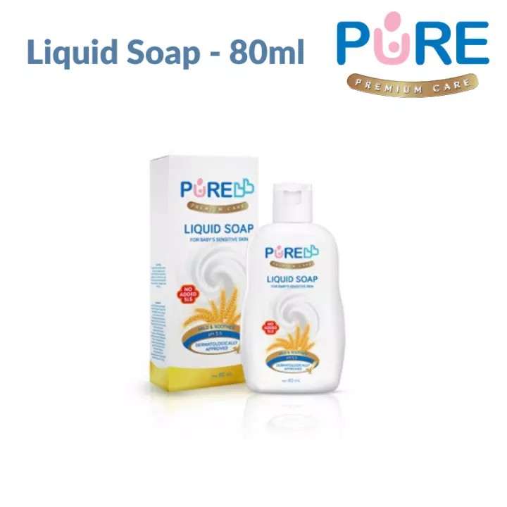 PURE BB Liquid soap 80ml //230ml Perawatan Kulit Bayi Menghilangkan Iritasi Kulit