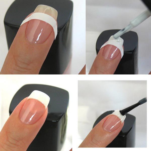 French Nail Sticker Tip Guide 48 pcs