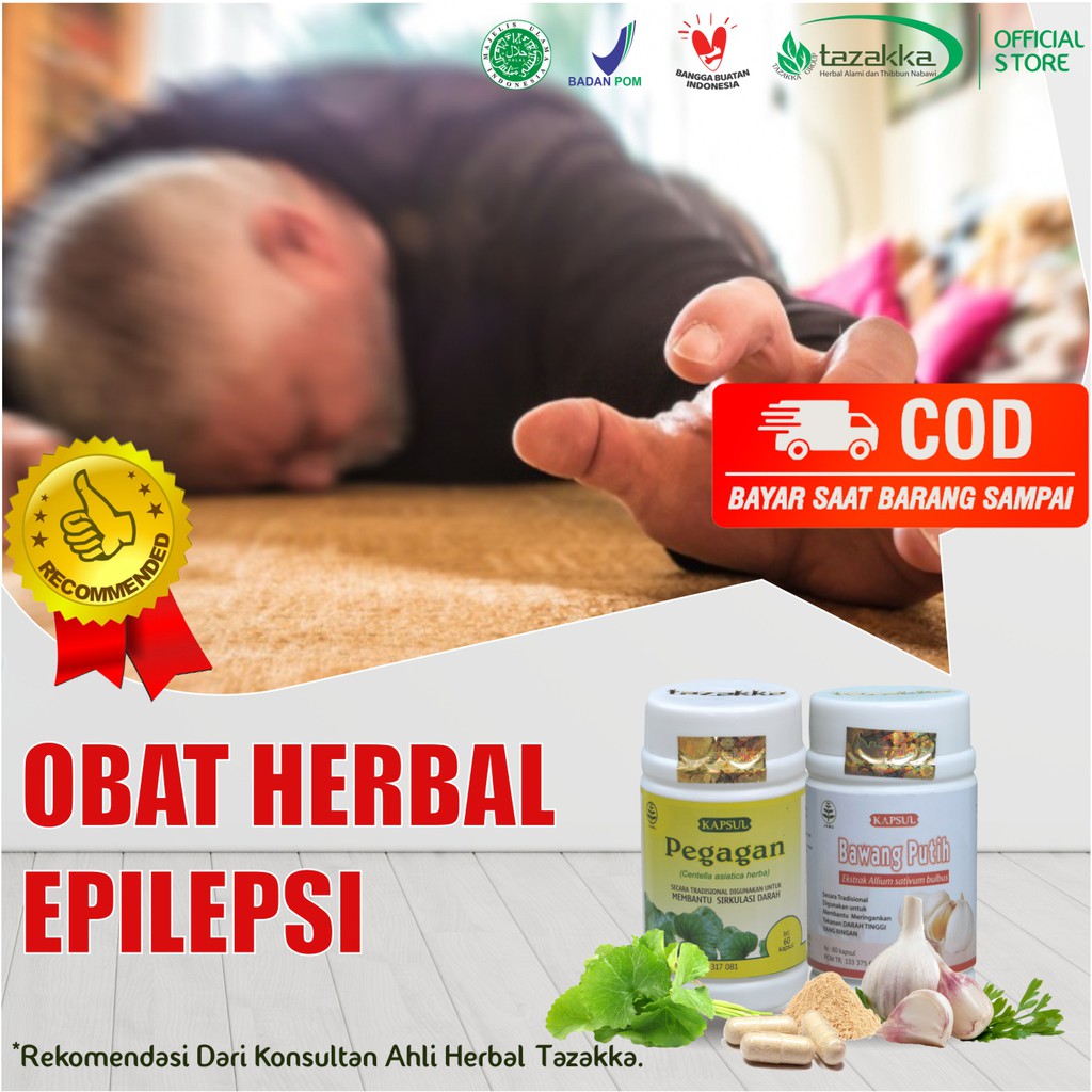 Obat Epilepsi Ayan Kejang Ekstrak Bawang Putih Daun Pegagan Paket Herbal Tazakka Original 2in1 Indonesia