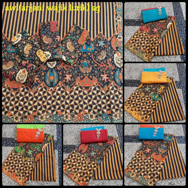 ARD KAIN BATIK MOTIF ANJANI WAJIK LURIK DAN EMBOS / BATIK ASLI PEKALONGAN / BATIK ORI PEKALONGAN