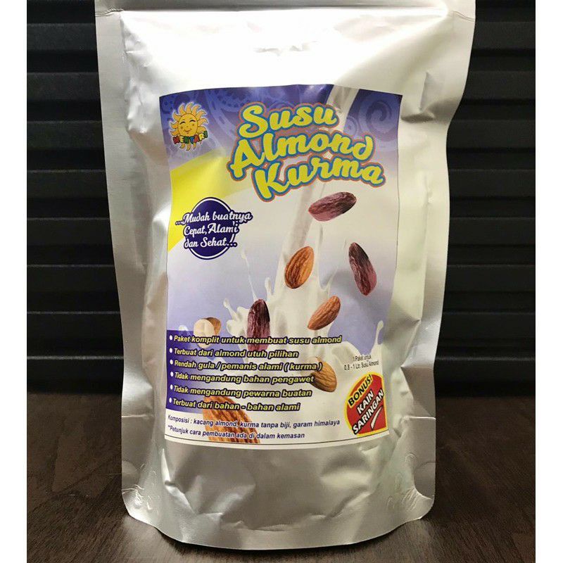 

paket bahan susu almond kurma