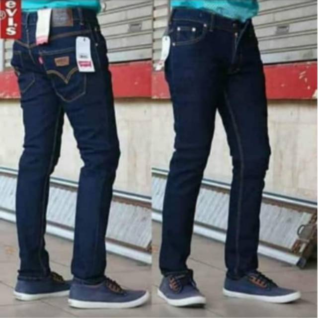 Celana Jeans Pria Panjang Slimfit Bahan melar premium Quality - Celana Jeans Pria Bahan Stretch mela