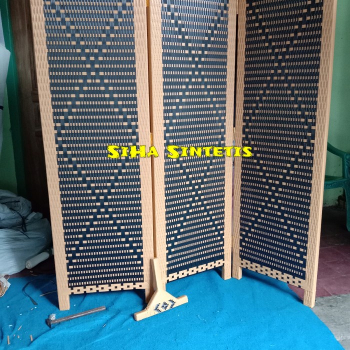 Jual Sketsel Partisi Pembatas Ruangan Lipat Rotan Sintetis 1 Daun Pintu ...