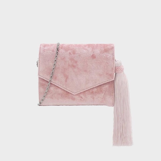 Charles and Keith CK Original Authentic 100% Dompet Lipat Kecil Tas Wallet Bag Tali Lepas Pasang