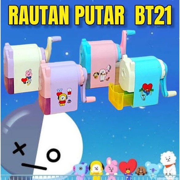 

Serutan Rautan Putar BTS / Bt21 Duduk Meja