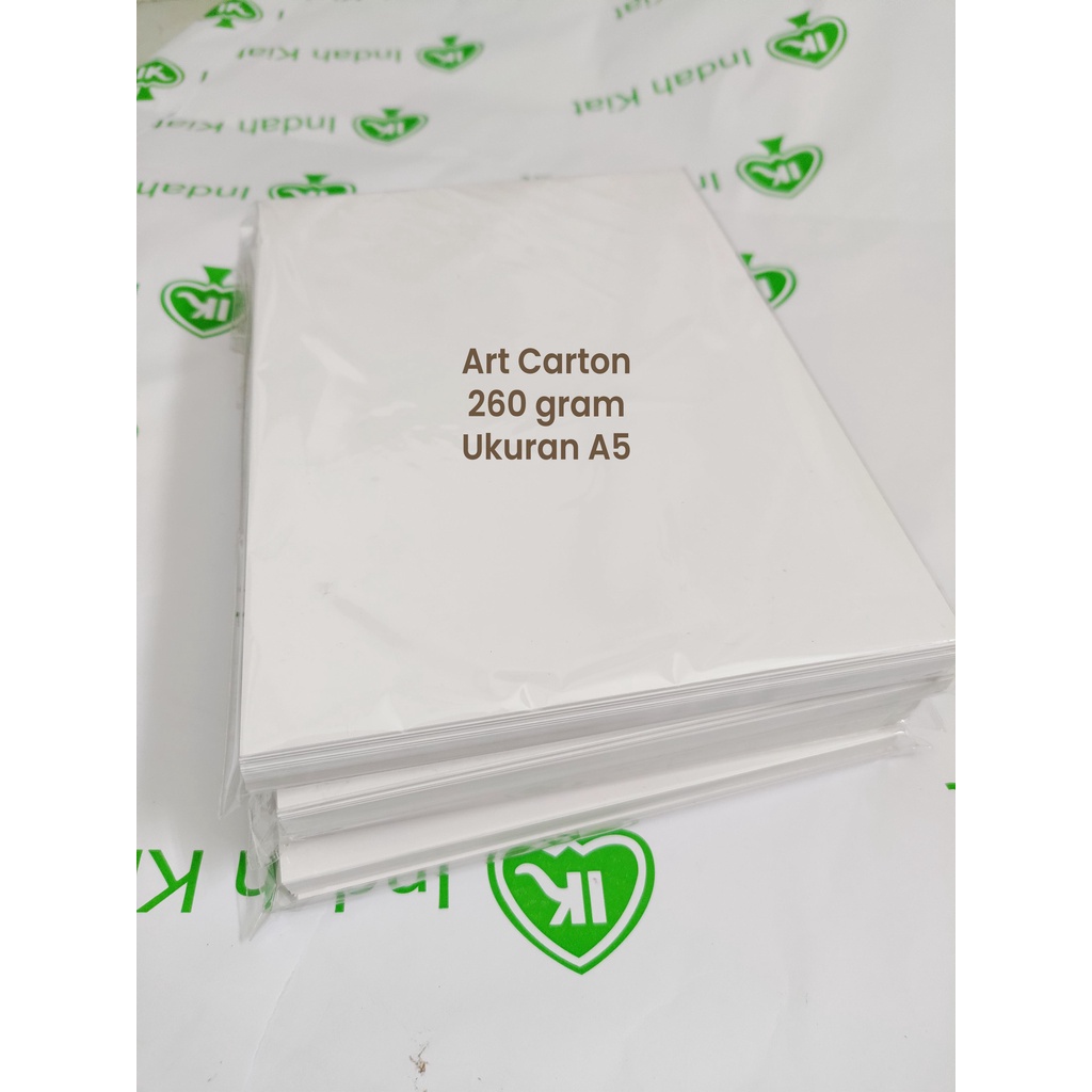 

Kertas Art Cart Carton 260 gram A5 / 14.8x21 cm (50 lembar)