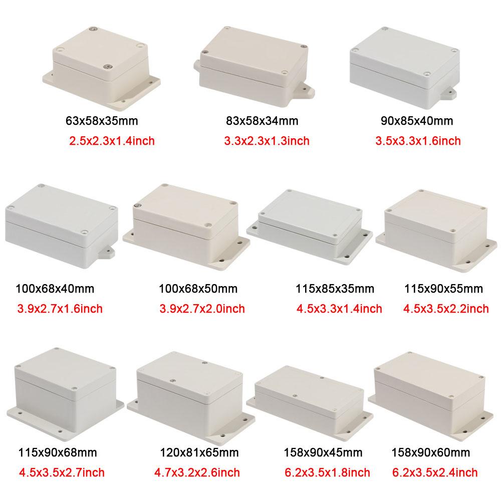 CHOOKYY Enclosure Case Putih Anti Air Plastik ABS Bagian Instrumen