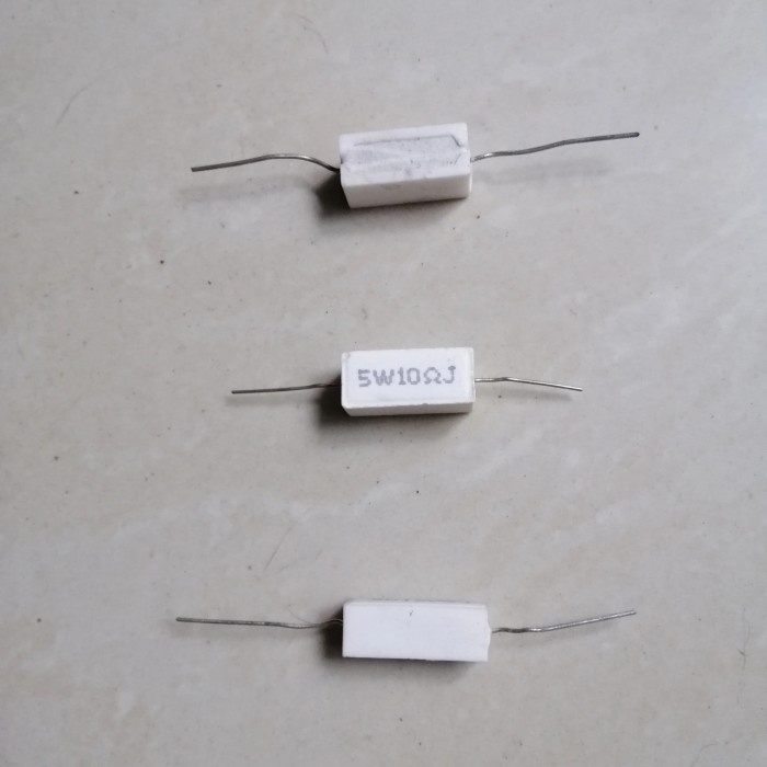 10 ohm R Resistor Kapur 5w 5watt 10ohm 10R J 10RJ 5 w watt