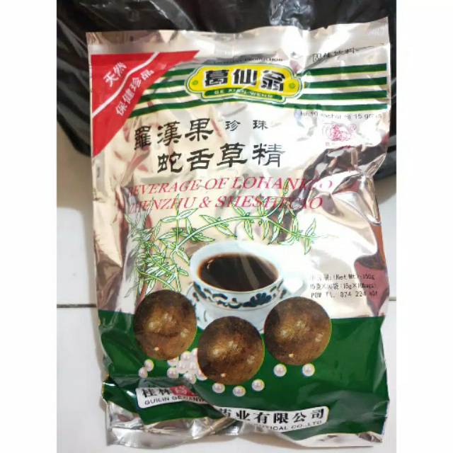 

Lo han kuo zhenzhu senca / LOHAN KUO ZHEN ZHU & SHE SHE CAO (Teh Pereda Sakit Panas dalam)