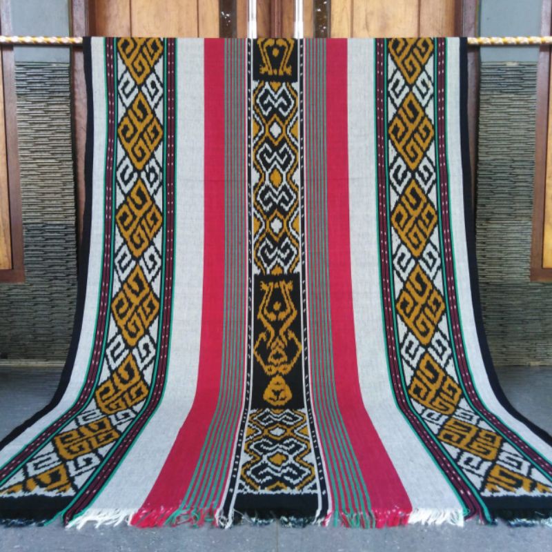 KAIN TENUN BLANKET SERI PUTIH,MOTIF ASMAT,TORAJA,NTT,ROTE,KAIN MURAH PREMIUM,KATUN BATIK