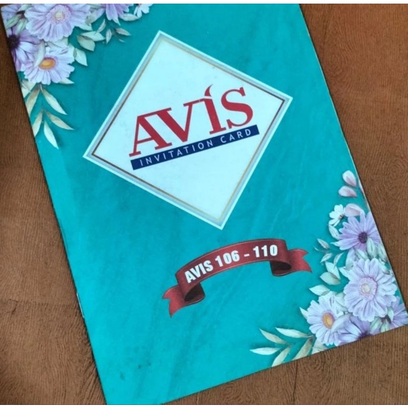 katalog album kartu undangan seri Avis 106-110