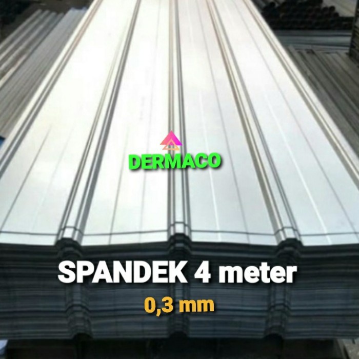 SPANDEK 4 M x 0,3 mm / ATAP SPANDEK METAL / ROOFDECK / SPANDECK