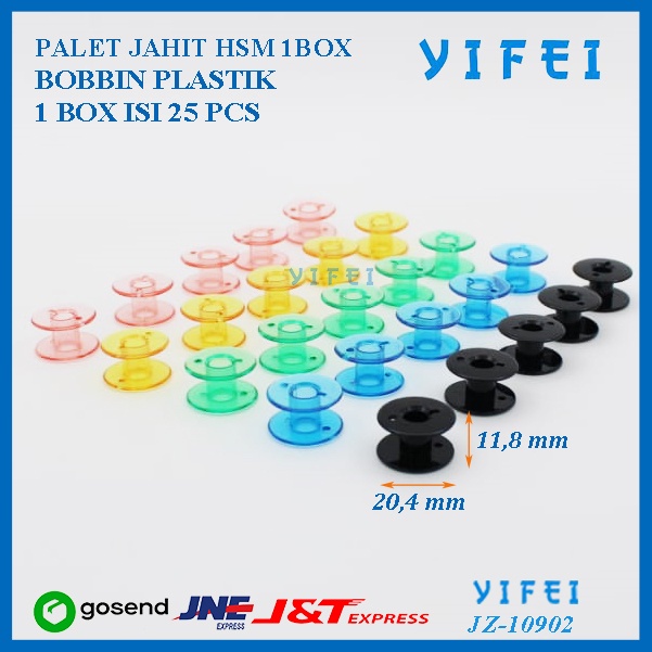 Bobbin/Spool Plastik Warna (Mesin Jahit Portable)/Spul Plastik Portable Multifungsi/YIFE10902