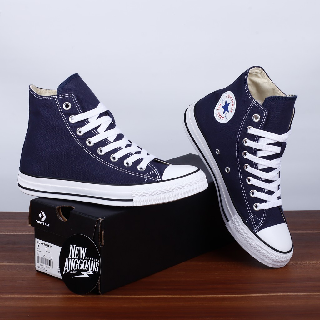 navy star converse