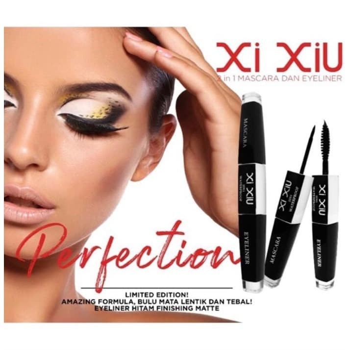 XI XIU 2 IN 1 MASCARA &amp; EYELINER WATERPROOF