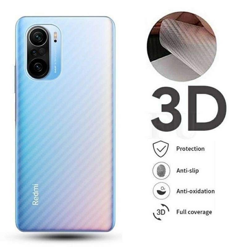 Skin Carbon Belakang XIAOMI POCO F3 POCOPHONE F3