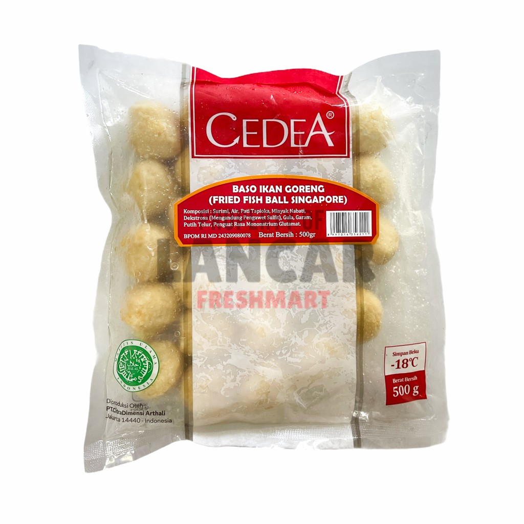 CEDEA FRIED FISH BALL SINGAPPORE 500GR-1000GR