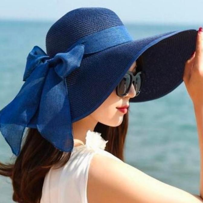 Topi Pantai Papper Pita Lebar Summerhat