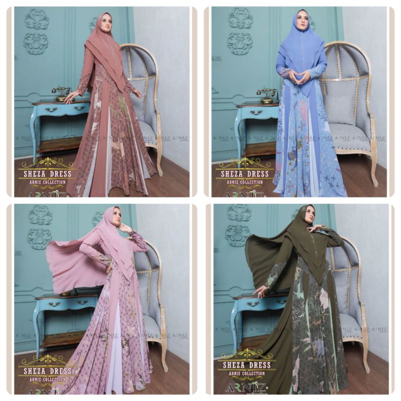 Sheza Set Syari by Arniz/Sheza Syari by Arniz/Sheza Set Syari by Arniz Collection/Arniz Terbaru/set 