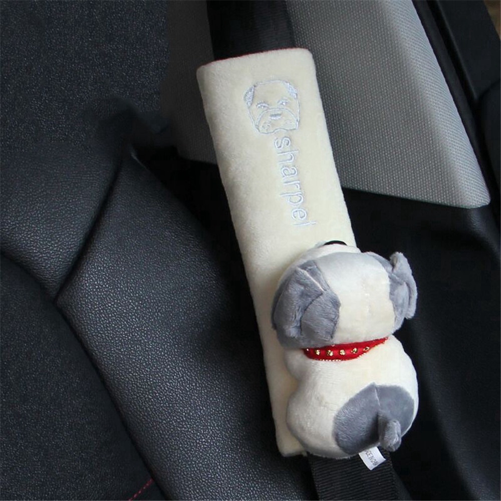 1 Pcs Kartun Lucu Sabuk Pengaman Mobil Bahu Anak Safety Belt Cover holder Seat Belt Seasons Extended Car Seat Belt Cover