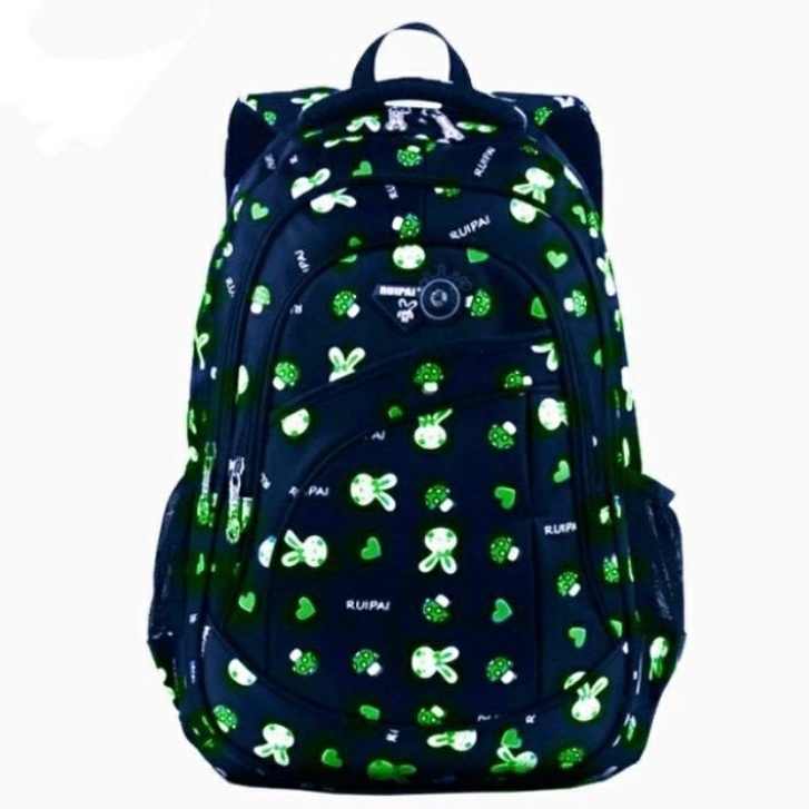 MOEZHA _Tas Punggung Ransel Sekolah Tas Backpack Polos Fashion Tas Gendong Ransel Pria Wanita Kanvas Backpack Fashion Korea Anti Maling Cewek Remaja Kekinian